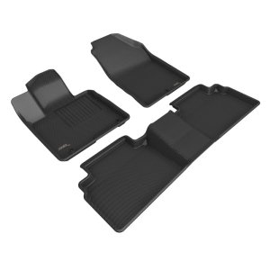 Hyundai Tucson Floor Mats - 3D MAXpider - Kagu Series - Black - `22-`24